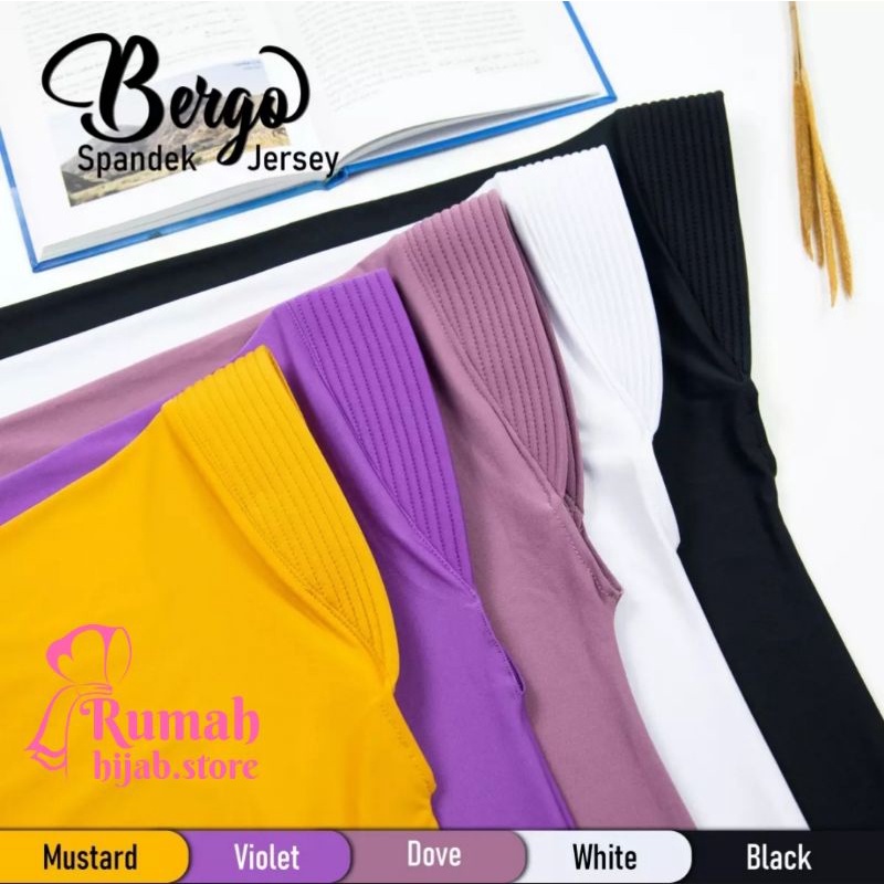 Jilbab Bergo Hamidah Jersey | Bergo Sport Jersey Premium/hijab instan jersey/hijab bergo/bergo hamidah/jilbab polos-7