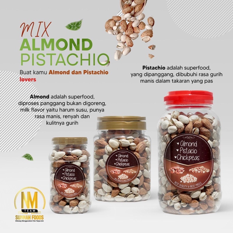 

Mix Almond Milk dan Pistachio 220gr