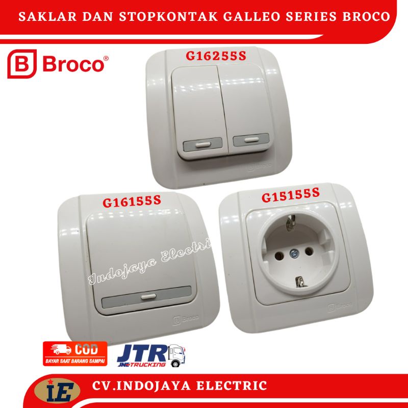 Saklar Engkel Galleo G16155S Saklar Seri Galleo G16255S Stop Kontak Galleo G15155S Snow White Broco