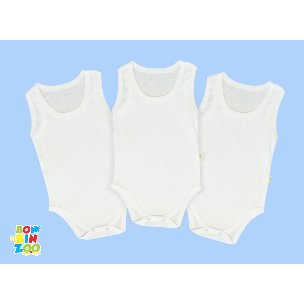 3 Pcs SInglet kaos dalam bonbinzoo adem halus SNI baju bayi / baju anak