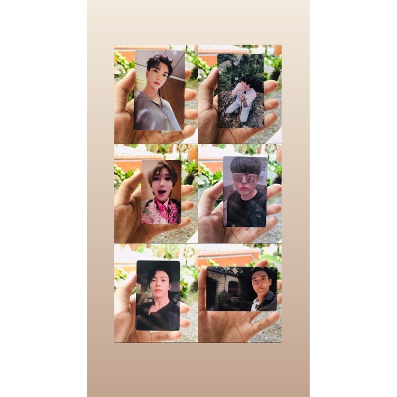 pc / photocard super junior one more time / leeteuk / heechul / yesung / shindong / donghae / siwon