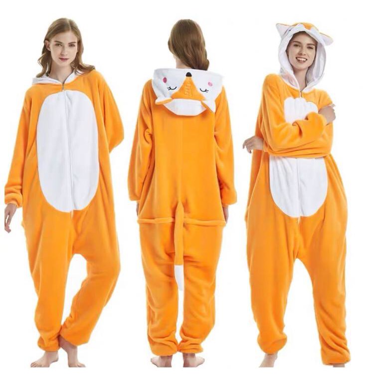 BAJU ONESIE BONEKA FOX RUBAH SERIGALA WOLF KIGURUMI PIYAMA KOSTUM