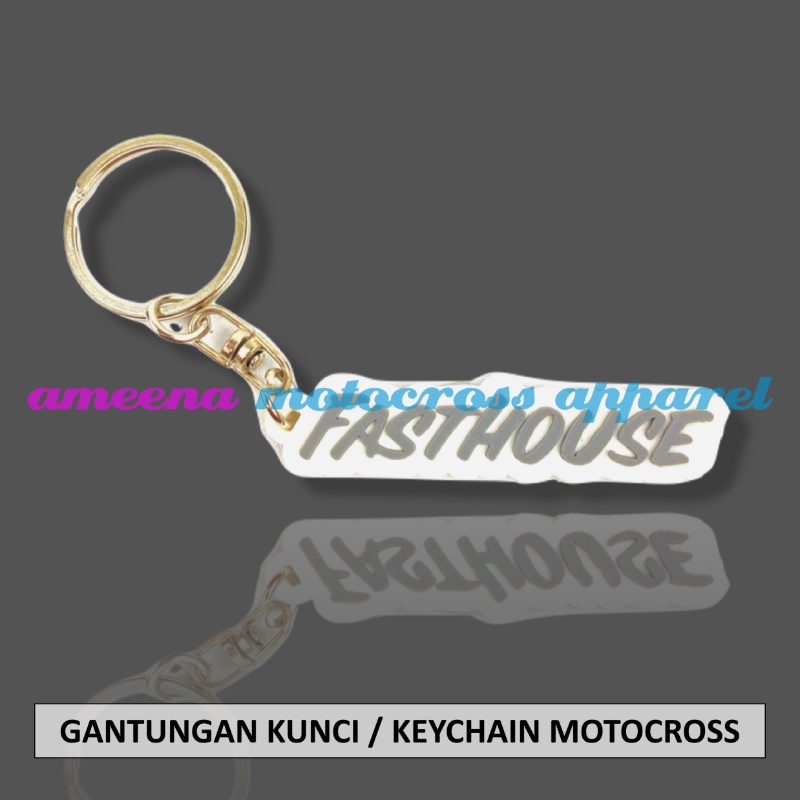 Gantungan Kunci Motocross - Keychain Trail MX - Gantungan Kunci Trabas - Keychain Enduro - Souvenir Trail - Keychain Souvenir - FH007