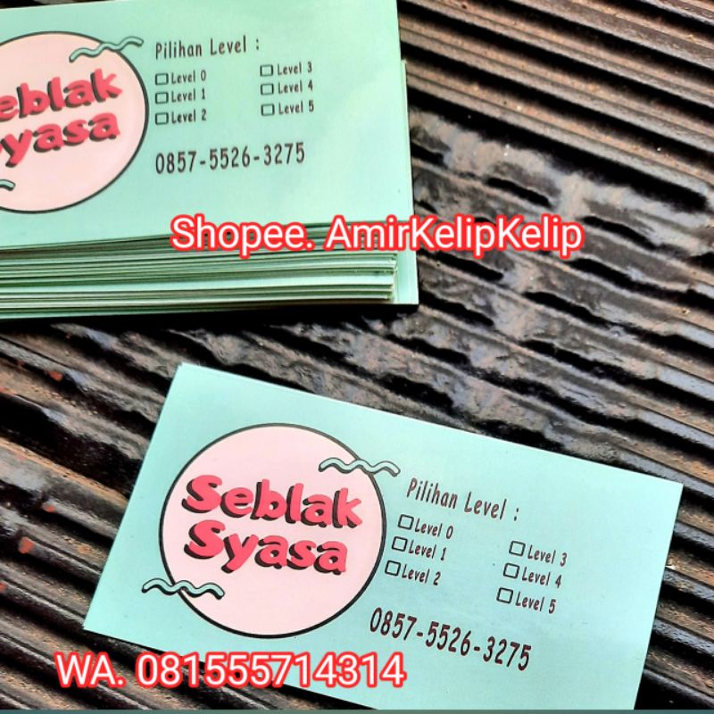

sticker label makanan / sticker cutting / sticker anti air