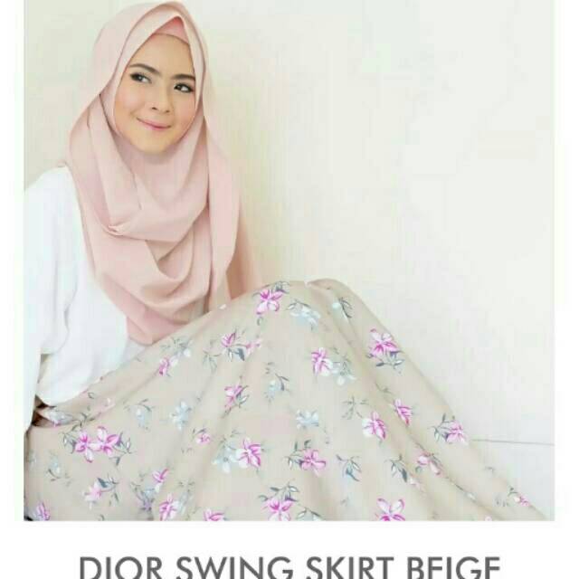 dior swing skirt vanillahijab