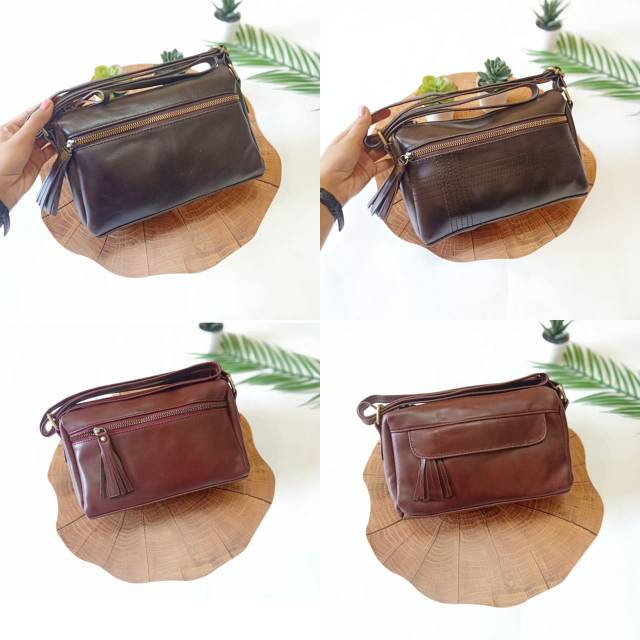 TAS KULIT PULL UP PREMIUM KULIT ASLI SUKAREGANG GARUT