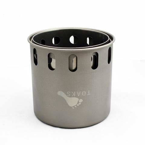 Kompor Ultralight Toaks Titanium Backpacking Wood Burning Stove STV-11