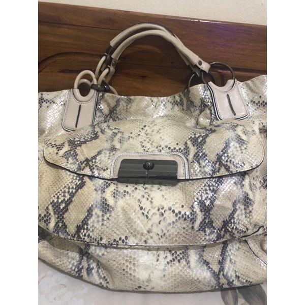 Tas coach kristin exotic embossed phyton preloved