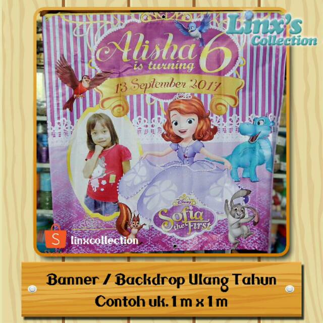Banner Backdrop Ulang Tahun 1meter X1 Meter Shopee Indonesia