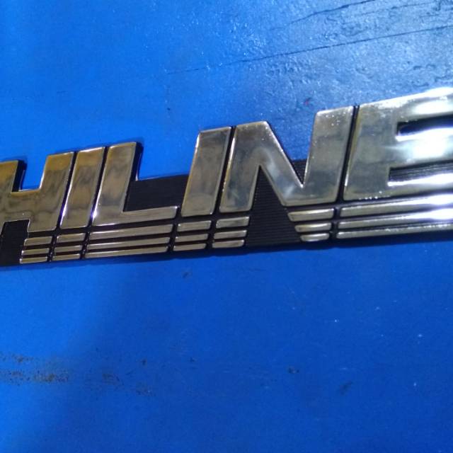 Logo Emblem Tulisan HILINE Chrome Daihatsu TAFT Harga Satuan Pcs Biji Buah