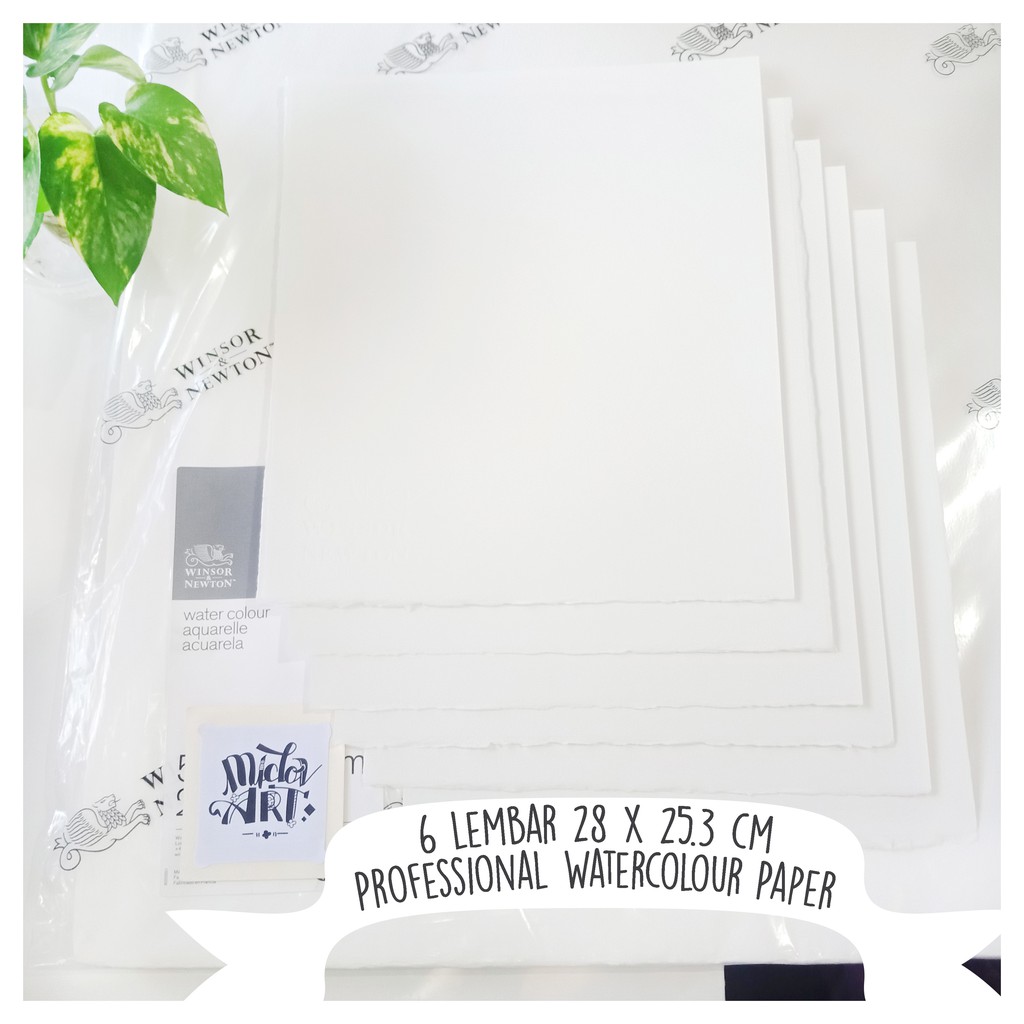 

Kertas Cat Air Winsor & Newton Professional Watercolour 300gsm 100% cotton Potongan 28x25,3cm 6lmbr