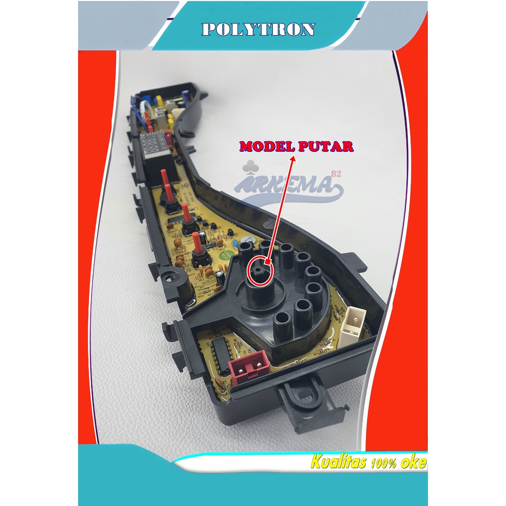 MODUL PCB MESIN CUCI POLYTRON HGBT-004A TOMBOL PUTAR | POLITRON ZEROMATIC | PAW-7511 PAW-8511 / 9511