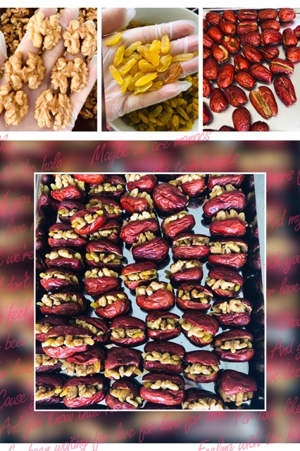 

Angco kacang otak kismis 枣夹核Hong zao jia he Tao 150g