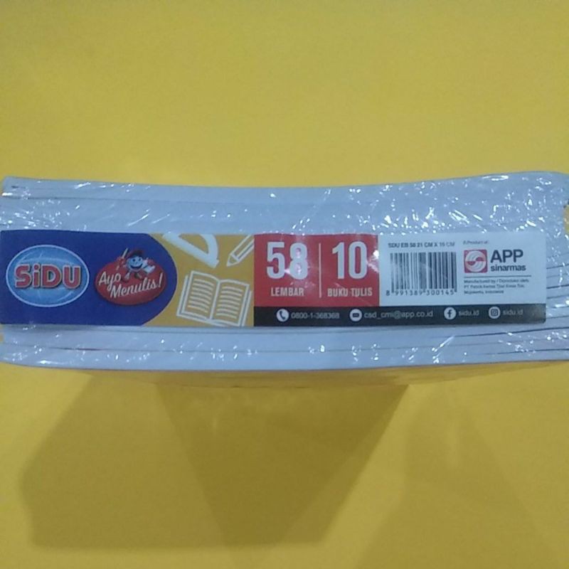 

H7Y PROMO...!! Buku Sidu 58 Lembar Isi 10 Buku Per Pak