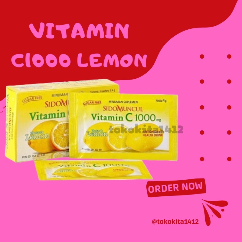 SIDOMUNCUL Vitamin C 1000 Mg rasa Lemon