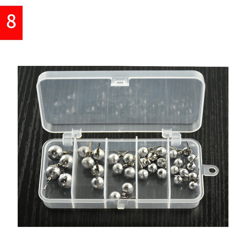 33Pcs/box 3.5G 5G 7G 10G 14G Fishing Weight Sinkers for Drop Shot Fishing Tackle Accessories