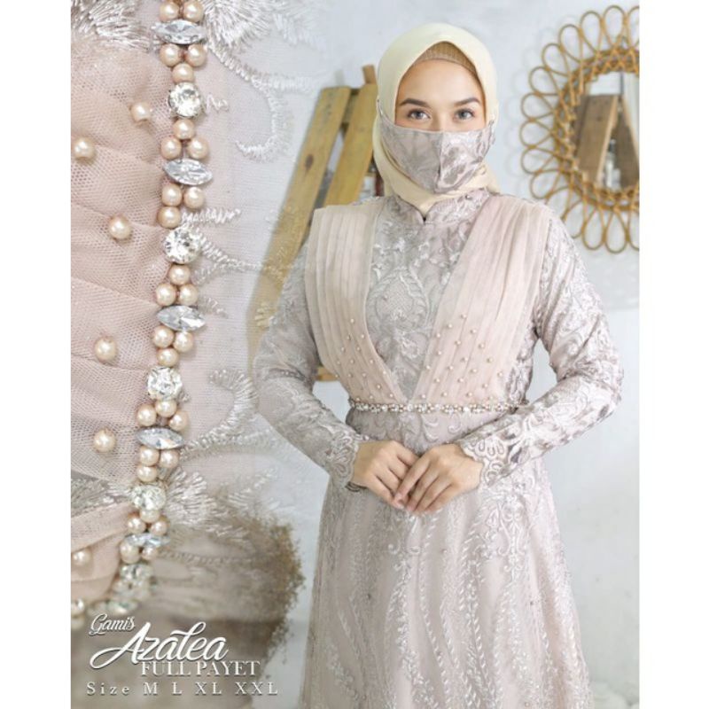 GAMIS MEWAH SELENDANG TERLARIS/GAMIS SELANDANG KEBAYA/GAMIS SELENDANG RATU MODERN