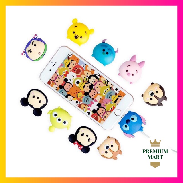 READY STOCK JKT| Cable Bite/Pelindung Kabel/Cable Saver/Cable Protector- Tsum Tsum (RANDOM)