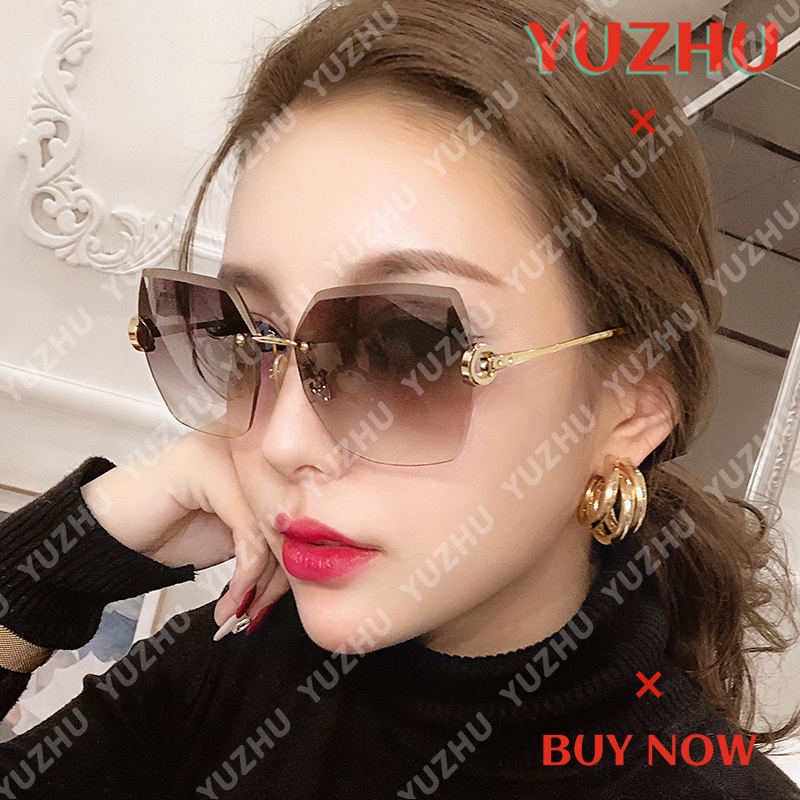 （YUZHU）COD Kacamata Hitam Wanita Korean Mode Fashion Kacamata Hitam Oversized Vintage Gaya Sunglasses Women