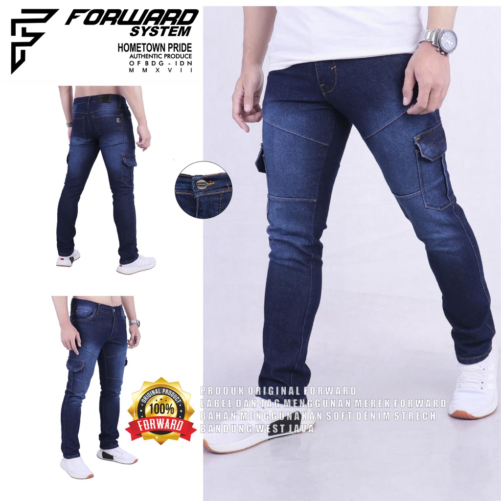Celana Joger Jogger Pria Denim Soft Jeans Bikers Casual Hiking