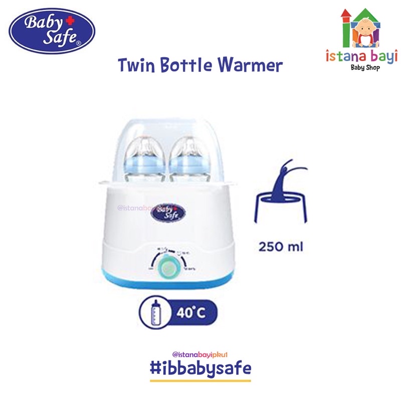 Baby Safe Twin warmer - Alat Penghangat Susu dan makanan bayi LB216