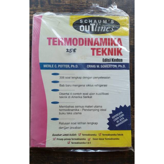 Schaum outlines termodinamika teknik penerbit erlangga original