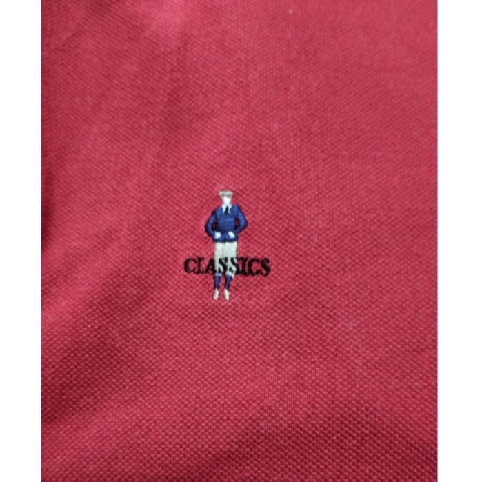 Kaos Polo Giordano Merah Motif Orang
