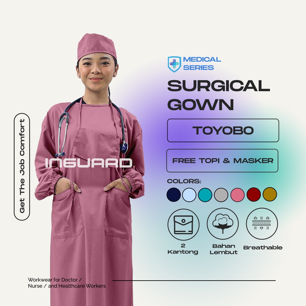 (Original) INGUARD MEDICAL - Surgical Gown Toyobo Premium APD Surgical Gown APD Medis Gown APD Gown
