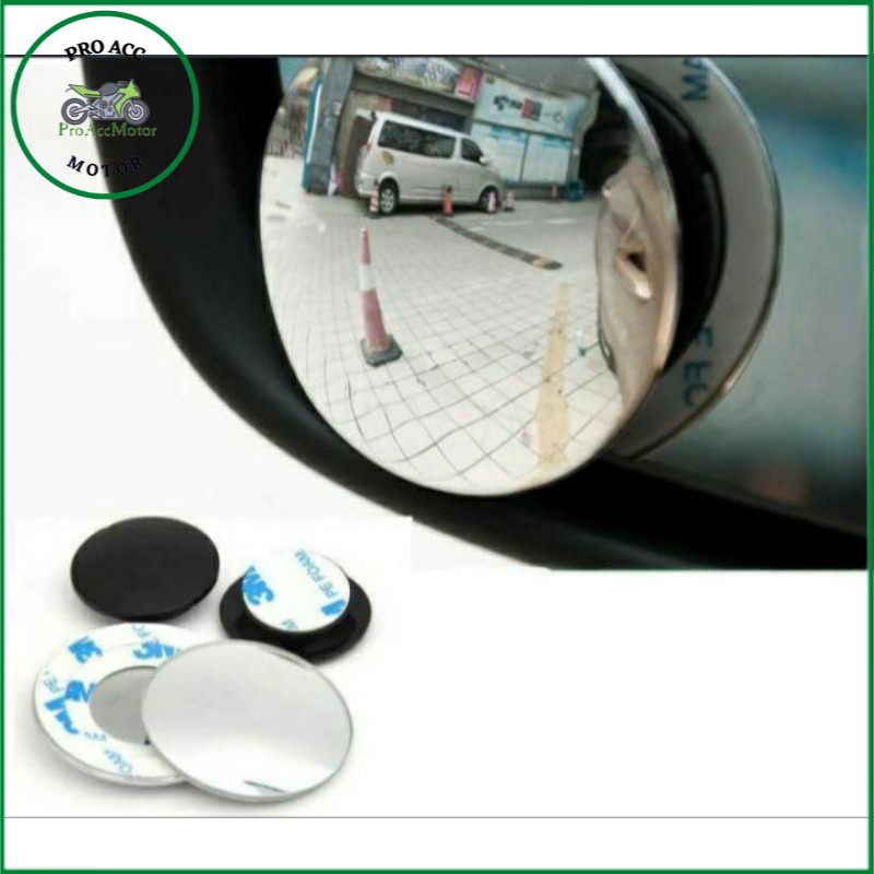 Kaca Cembung Spion Motor Mobil Blind Spot 2pcs