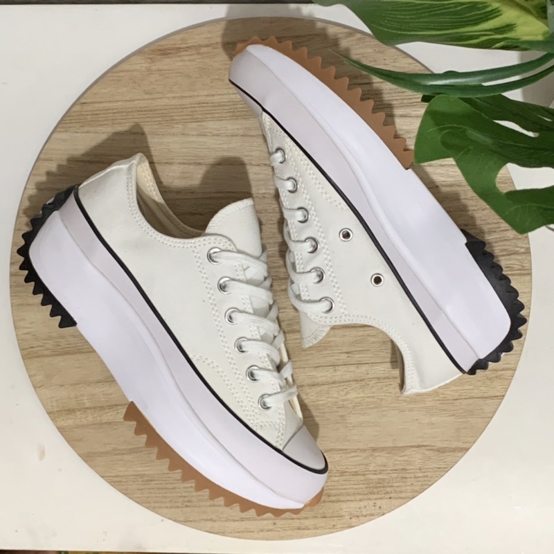 Converse run star hike low white original