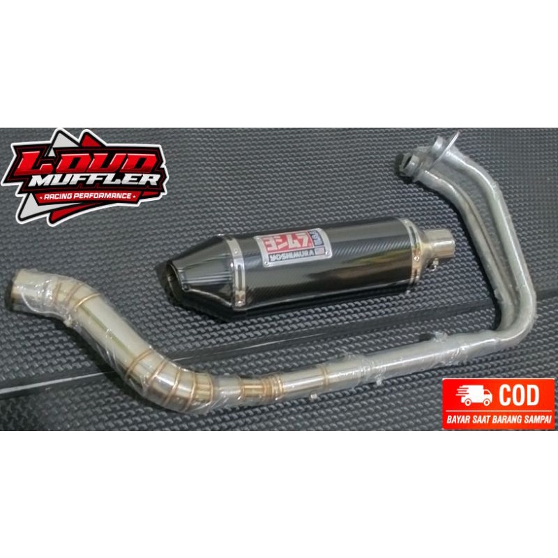 Ready Stok Knalpot Racing Yoshimura Full System Ninja 250 Karbu, Ninja 250Fi, Z250, R25, MT25, CBR 2