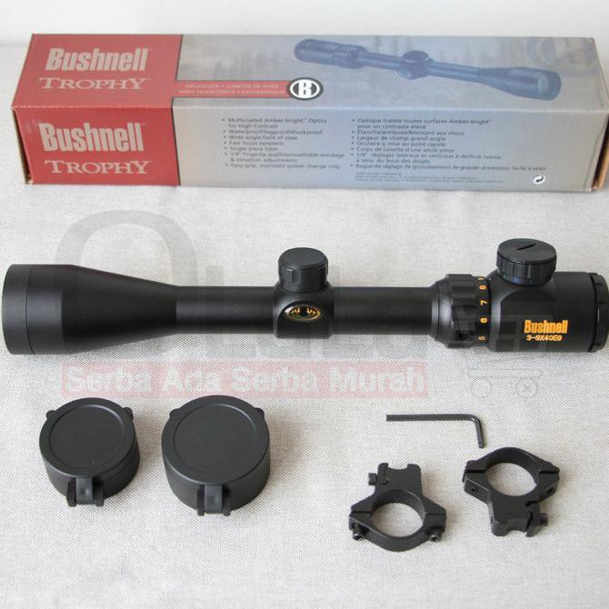 BARANG BARU Teleskop Bushnell Trophy Merah 3-9x40E-FF