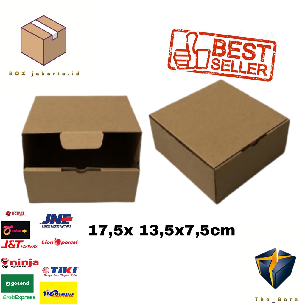 

KARDUS KARTON BOX DIE CUT Kardus uk. 17,5x 13,5x7,5 cm....Die Cut kotak box untuk Aksesoris dll