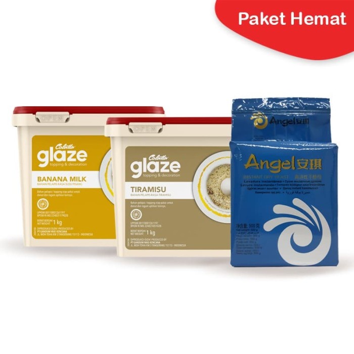 

Paket Hemat Colatta Glaze Banana Milk + Glaze Tiramisu + Angel Yeast