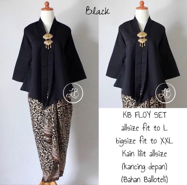 TERMURAH!!! KEBAYA KUTUBARU SET FLOY/ KEBAYA MODERN