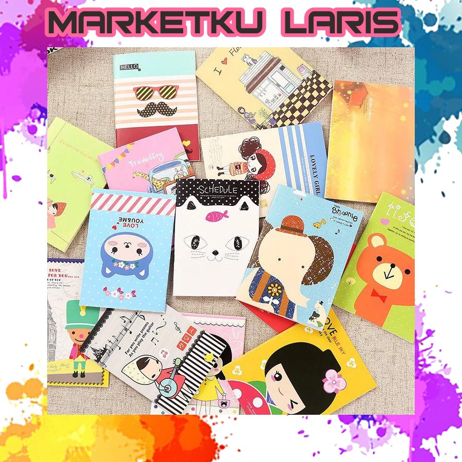 

MKL - BUKU TULIS MINI MOTIF KARTUN NOTEBOOK MINI CARTOON MINI BOOK NOTEPAD KARAKTER BUKU TULIS MEMO KECIL MURAH IMPORT R038