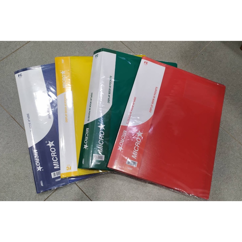 

Map Clear Holder / Display Book F4 Isi 60 Pocket Micro Star