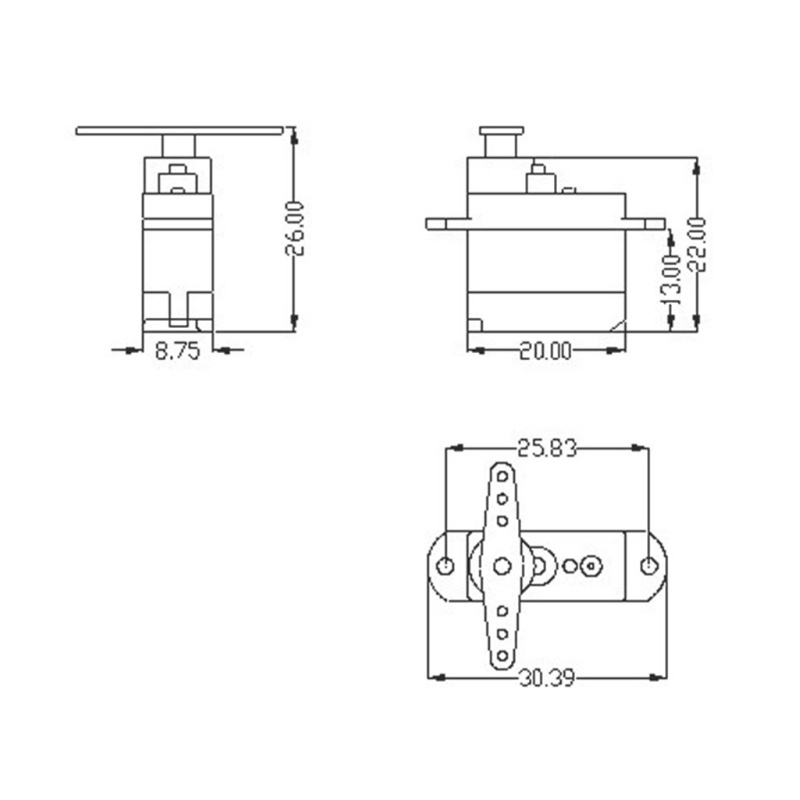 Btsg Mini Micro Servo Motor Untuk Mobil Perahu RC Pesawat Helikopter Controls Project