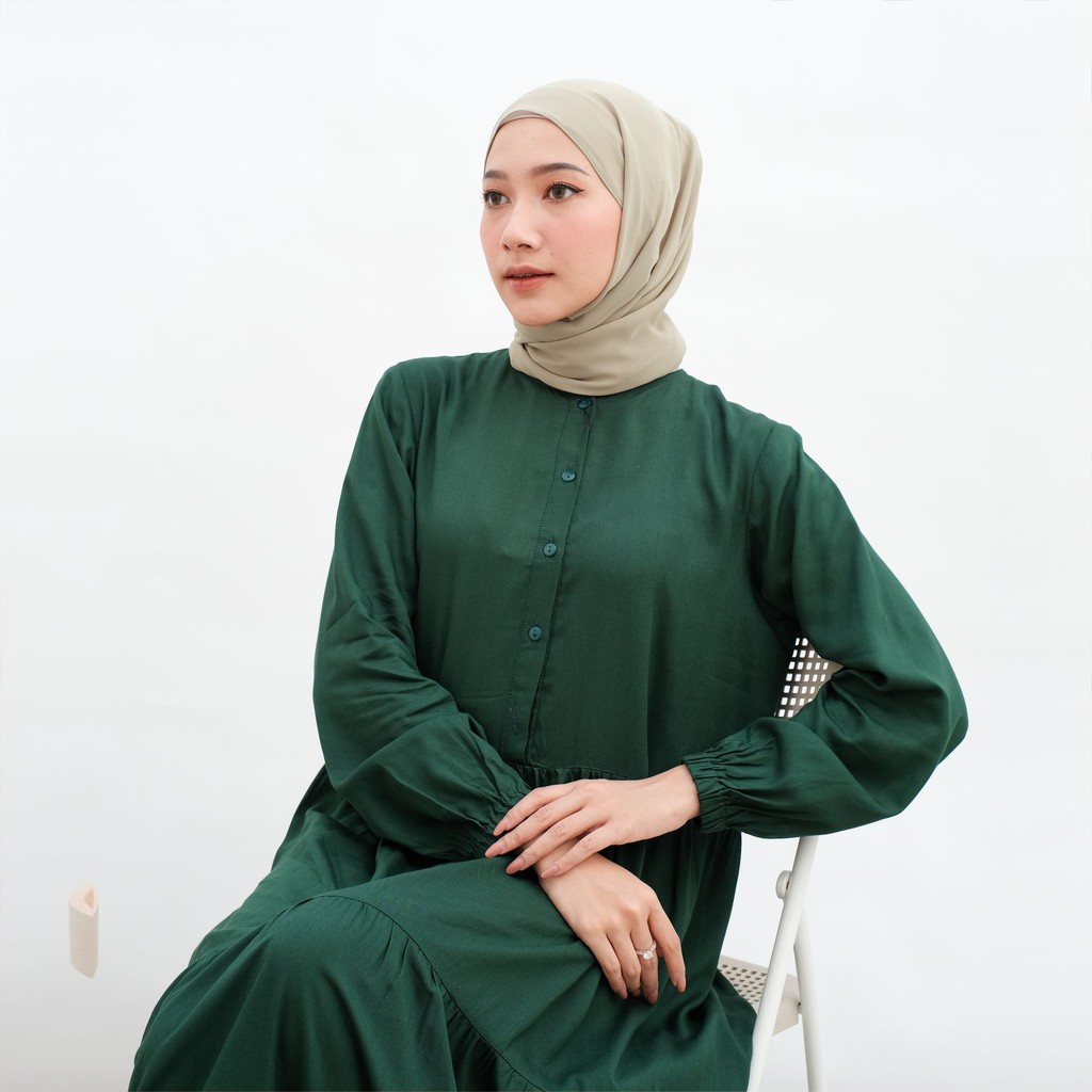 Homey Dress Plain by Reyscarf Gamis Dewasa Polos Bahan Rayon Viscose Premium Eksklusif Adem Nyaman Dipakai  I Bisa Cod