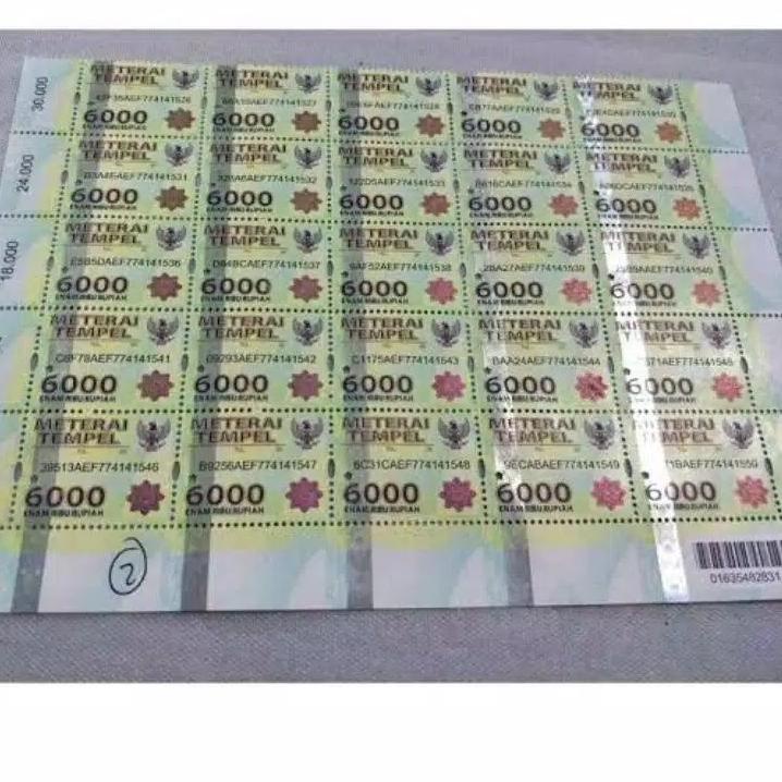 

[PRODUK HSS8V] MATERAI Matrai 3000, 6000, 10000 / 3.000 /6.000 / 10.000 ORIGINAL ASLI materai LANGSUNG DARI POS KRB