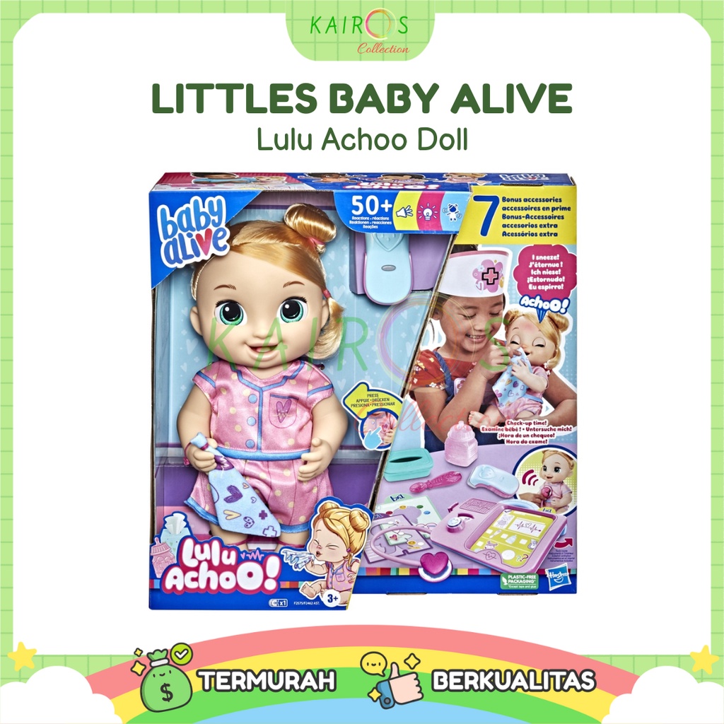 Baby Alive Lulu Achoo Interactive Doll || Mainan anak