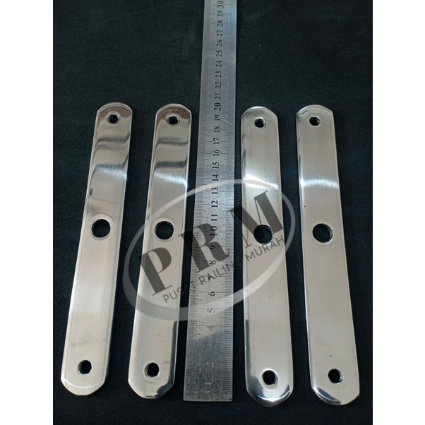 PLAT SPIDER SAYAP DOUBLE RAILING TANGGA / SAYAP RAILING TANGGA STAINLESS / PENJEPIT KACA SOLID RAILI