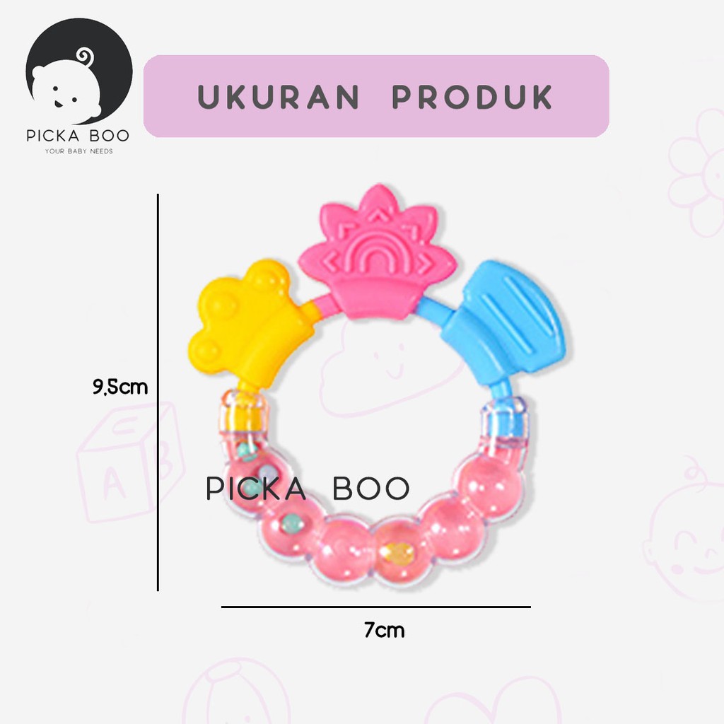 PICKA BOO Teether Gigitan Bayi Bentuk Gelang