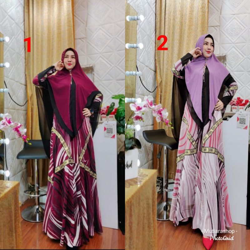 DRESS HIRKA NEW PREMIUM SET ORI Yodizein Syari