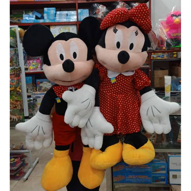 BONEKA MICKY MOUSE/MINNIE MOUSE JUMBO