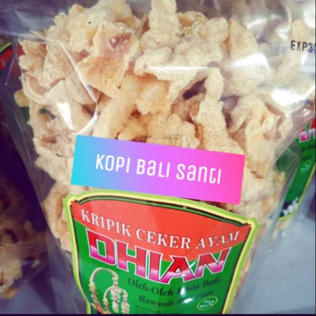 

Kripik ceker ayam dhian. Oleh-oleh bali