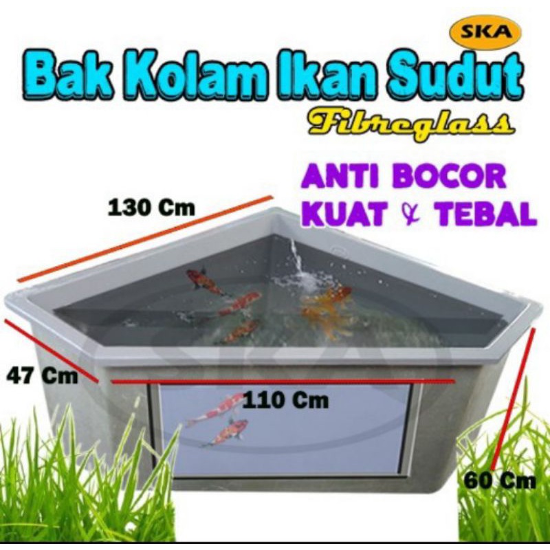 Aquarium taman / aquarium sudut / aquarium fiberglass / kolam taman / aquarium portabel / aquarium s