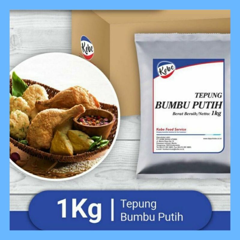 

KOBE Tepung Bumbu Putih 1 Kg