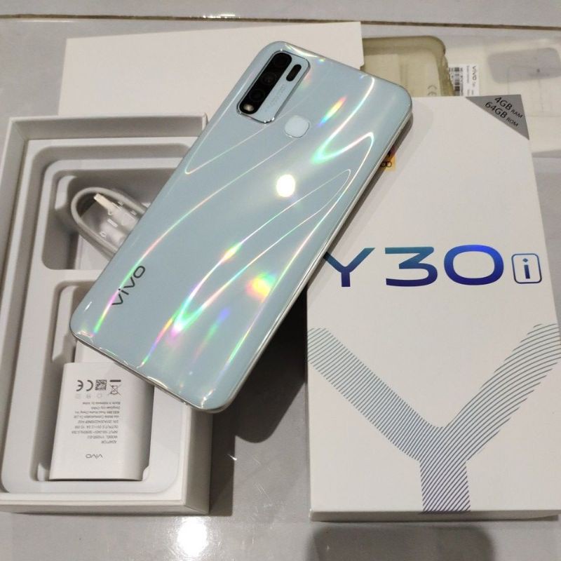 Vivo Y30i 4/64 Bekas Fullset Ori Second White