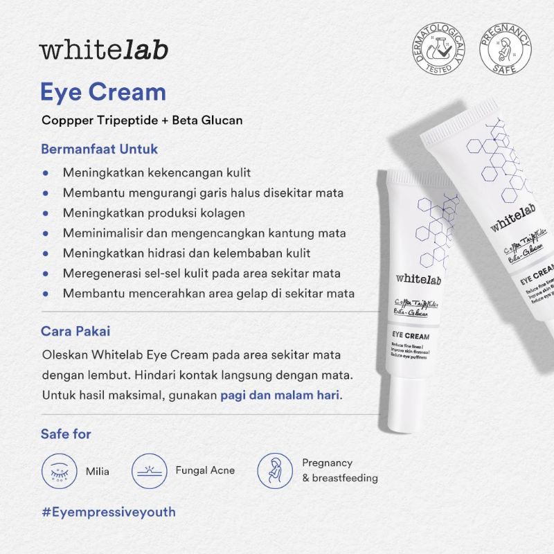 Eye Cream Whitelab Eye Cream Pencerah Kantung Mata